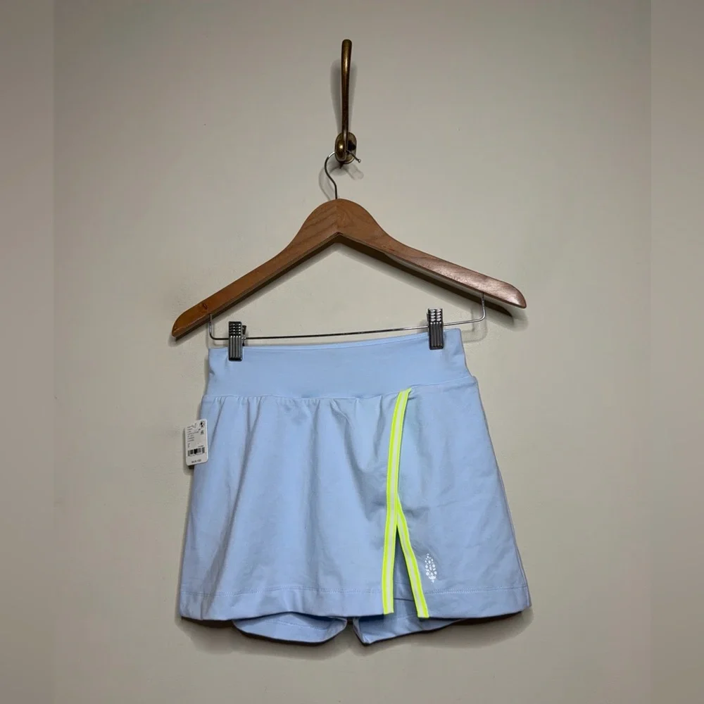 Free People Forehand Polo & Tennis Skort Set in Arctic Snow Combo
